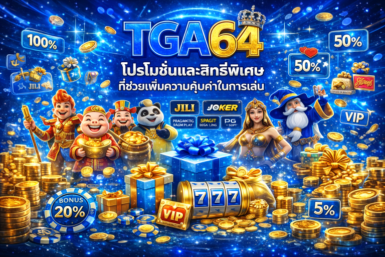โปรโมชั่นและสิทธิพิเศษของ tga64 ที่ช่วยเพิ่มความคุ้มค่าในการเล่น